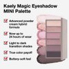 6 Color Eyeshadow Makeup Palette, 6 Nude Champagne Gold Pink Rose Gold Black Brown Mauve Eyeshadows Palette, Everyday Matte Shimmer Finish Eye Makeup Looks,Travel Friendly Size, Built-in Mirror 07#