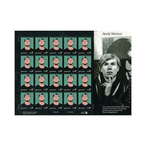 Andy Warhol 20 x 37 Cent U.S. Postage Stamps 2001