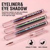 Corlo Glitter Liquid Eyeliner Multichrome Eyeliner waterproof Long wearing, Blue Purple Shifting Colorful Multi-Reflective Eyeliner Metallic Eyeshadow Glitter Eyeshadow Smudge-proof(0-1)