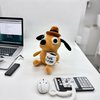 Tavashome This is Fine Dog Plush, 11" inches Sized, Funny Coffee Drinking Dog Stuffed Animal Action Figures Soft Dolls Meme Plushies, Xmas Birthday Party Holiday Humorous Hilarious Ideal Gifts