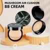 Mushroom Head Air Cushion CC Cream - BB Cream Foundation Makeup Moisturizing Concealer Long-Lasting, Cushion Foundation Full Coverage Self Adjusting for Mature Skin & All Skin Types (Dark Brown)