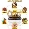30 Pack Goodie Bags Cartoon Excavator Car Candy Treat Bags Small Plastic Ziplock Seal Bags Gift Candy Bags with Handle Resealable Packaging Food Storage Bags Party Favor Birthday Bags(Excavator)