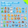 52 Magnetic Letters & Animals, Uppercase Letter Fridge Magnets Refrigerator Decors Alphabet Words Cognition Educational Learning Tool for Kids, Toddlers