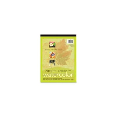 Pacon Corporation : Watercolor Pad, 9"x12", Acid-Free, 12 Sheets/Pad -:- Sold as 2 Packs of - 1 - / - Total of 2 Each
