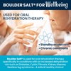BOULDER SALT - Low Sodium Salt - Unflavored Salt for Cramps, Salt for High Blood Pressure, Salt for POTS Syndrome - Good on Food or in Water. 113 Servings.