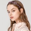 HOXIEYA Independence Day Rhinestone Headband Blue Red Patriotic Hair Band 4th July Headband for Women Girls Patriotic Holiday Decoration Supllies 1pcs