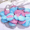 Yaomiao 30 Pieces Team Girl boy Button Pins Gender Reveal Button Pins Baby Shower Pink blue Button Pin for Party Favors Gender Reveal Party game Supplies, 1.5 Inches