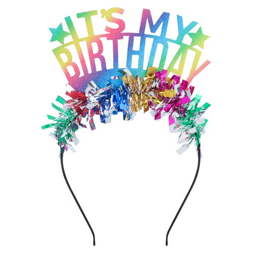 Araluky Happy Birthday Headband for Women Its My Birthday Headbands for Girls Birthday Girl Headband Birthday Tiara for Women