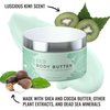 Natural Elephant Body Butter - with Shea Butter, Dead Sea Minerals, Vitamin E- All-Day Hydrating Lotion, Luxurious Moisturizer, Cruelty-Free, Paraben-Free, 9 oz (Kiwi)