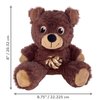 KONG Knots Teddy Bear - Knotted Rope Tummy and Tail - Soft Plush Dog Toy (Medium)