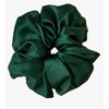 Generic Satin Hair Rubber Bands Scrunchy Anti-Hair-Breakage for Women & Girls (Green), 1 Count (Pack of 1)