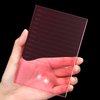 Maitys Lash Tile Glass Pallet Eyelash Crystal Pallet Bigger Size Eyelash Extension Pallet False Lash Tray Strip Adhesive Glue Holder for Eyelash Extensions(5.9 x 3.94 x 0.31 Inch,Pink)
