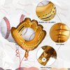 Skylety 8 Pieces Baseball Balloons Baseball Glove Balloons 18 Inch Sports Balloons Baseball Themed Party Supplies Decorations for Baseball Birthdays Party(Baseball/Baseball Glove Balloons)