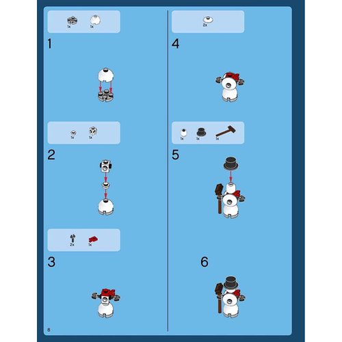 LEGO Holiday MiniFigure - Snowman ⛄️ (with Broom & Top Hat) 10249