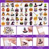 Halloween Party Favors for Kids Toys 264pcs Halloween Prizes Bulk for Kids, Halloween Goody Bag Fillers including Stamper Tattoos Slap Bracelets Rubber Bracelets Treats Non Candy Party Supplies
