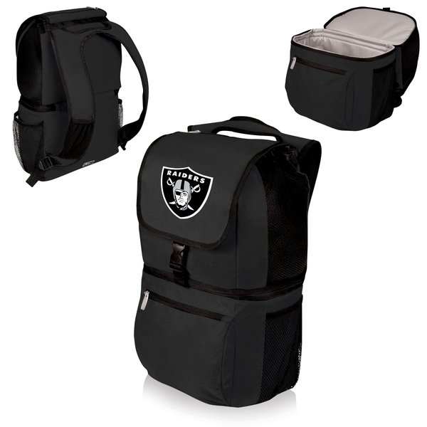 Picnic Time Black 600D Polyester Zuma Cooler Backpack, 608 oz, Adjustable Straps, Insulated Interior