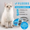 Fleebs Cat Flea Collar - 2 Pack Adjustable Tick Collars for Cat Collar with Essential Oils Fits All Cats
