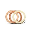TELETIES - Spiral Hair Coils - Ponytail Holder Hair Ties for Women - Phone Cord Hair Ties - Strong Grip, No Rip, Water Resistant, No Crease Hair Tie Coils - 3 pack (Small, For the Love of Nudes)