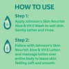 Johnson's Skin Nourish Moisturizing Baby Lotion with Aloe Vera Scent & Vitamin E, Gentle & Lightweight Body Lotion for The Whole Family, Hypoallergenic, Dye-Free, 16.9 fl. oz