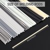 Saintrygo 78 Pieces Plastic Welding Rods, PU PP ABS PE TPO PA PC 7 Types of Plastic Welding Repair Rods Strips Common Plastic Welding Rods Kit for Car Bumpers Daily Plastic Repair, 7.9 Inch