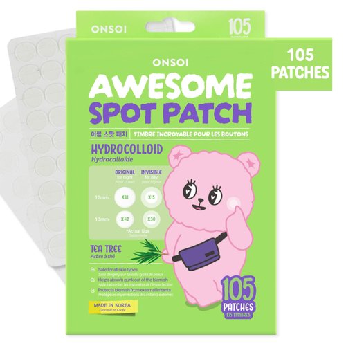 Innerest ONSOI 105 Blemish Patch - Hydrocolloid Pimple Patches for Face, Acne Spot Treatment-Tea Tree