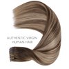 WENNALIFE Genius Seamless Clip in Hair Extensions Human Hair 7pcs Ultra Invisible 50% Thinner Seamless Hair Extensions Clip In Balayage Chocolate Brown to Honey Blonde Real Human Hair
