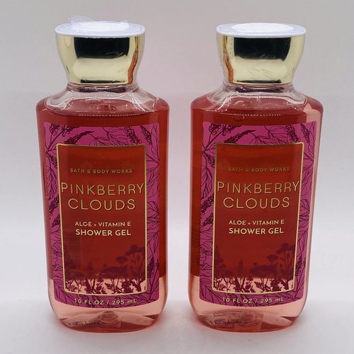 Bath and Body Works Pinkberry Clouds Shower Gel Gift Sets 10 Oz 2 Pack (Pinkberry Clouds)