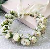 Trepveter Wedding Floral Crown Flower Crown Rose Flower Headband Floral Headpiece Halo Boho Maternity Photo Props Wedding Party Prom White