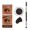 Eyebrow Stamp Stencil Kit Eyebrow Pomade Waterproof Eye Brow Stamping Kit Brow Stamp Trio Kit 10 Eyebrow Stencils With Dual Ended Brow Brush Perfect Natural Brow Pomade Brow Eyebrow Kit Deep Brown