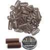 YUXIANG 50pcs Hair Extension Clip 32mm Snap Clips for Hair Extensions 6-Teeth Dark Brown Color Wig Clips and Thread and Needles (Dark Brown -50pcs)