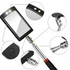 LED Mirror Inspection Telescoping Inspection Mirror Round Mirror Square Mirror Inspection Tool for Check The Condition of The Vehicle, Observe The Eyelashes, Mouth and Other Small Parts (2 Pieces)
