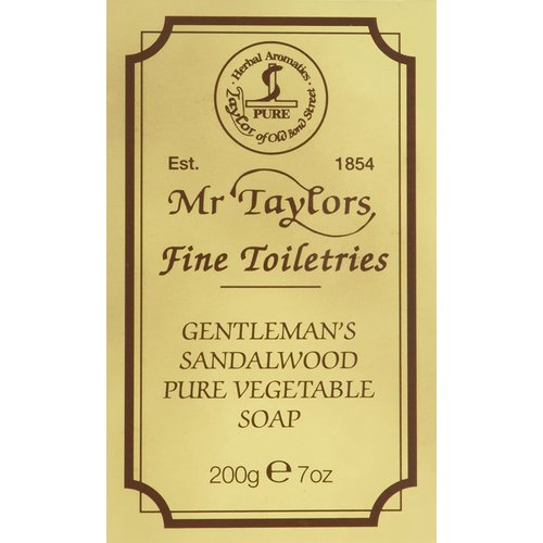 Sandalwood Bath Soap 200g soap bar by Taylor of Old Bond Street