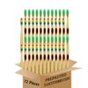 N-amboo Bamboo Toothbrush Prepasted Disposable Toothbrsuh Soft Bristles Prepasted Toothbrush,Disposable Toothbrsuh (72 Colorful)