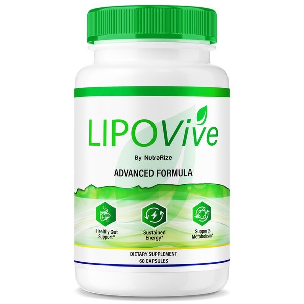 LipoVive Capsules, Official Lipo-Vive Pro Advanced Formula to Support Energy Throughout The Day, Mounja Mounj Natural LipoViv Capsulas lipoviv Detox Cleanse Premium Ingredients (60 Capsules)
