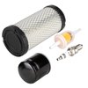 10L0L Golf Cart Tune Up Kit for EZGO TXT 2010 Up & EZGO RXV 2008 Up Gas Models with 4 Cycle Kawasaki 13.5 hp Engines with Air Filter Oil Filter Fuel Filter Spark Plug, Engine Maintenance Kit for EZGO