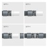 2 Pieces drain hose Connectors, Fit for 0.8 Inch, Hose Washer Extension Adapter with 4 Pieces Clamps for washing machine, Dishwasher Water Pipe