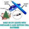 [ 2 Style ] 32 Pack Christmas Gifts for Kids Invisible Ink Pen with UV Black Light Secret Spy Pens Magic Disappearing Ink Markers Classroom Supplies Kids Party Favors Boys Girls Stocking Stuffers
