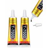 ALECPEA Upgrade T-7000 Black Adhesive Glue - 2PCS 15ml | High-Performance Waterproof Adhesive for Precision Repairs, Perfect for Phone, Electronics, Jewelry, and Crafts