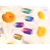 LIFOOST Nail Art Wraps Free Nail Light/Lamp Gel Nail Polish Stickers, Waterproof Long Lasting Nail Strips (Glitter Color Sequins)