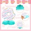 Hotop 9 Pcs Donut One Sweet Birthday Party Decorations Table Honeycomb Centerpieces Donut Table Topper Doughnut Birthday Sign Decor Birthday Theme Table Party Supplies for Girls Baby Shower