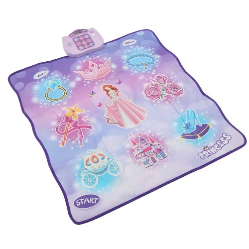 Luqeeg Dance Mat, Dancing Challenge Mat Pedal Game Interaction Electronic Music Dance Pad Toy Dance Mixer Rhythm Step Play Mat Touch Sensitive Musical Dance Floor Mat for Toddler Girl