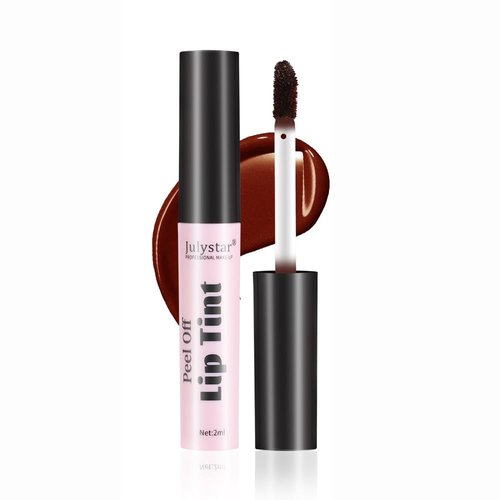 GHFCZOO Peel Off Lip Tint, Waterproof Long Lasting Lip Stain, Matte Transfer-Proof Peel Off Lipstick, Non-Stick Cup Lip Color, Smudge-Free Lip Makeup for Women and Girls (06#, 1pc)