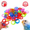 Bonka Bird Toys 2954 Pk72 Tiny Crystal 0.75" Rings, Parrot Foot Talon Craft Part Cage Toys, Conure, Quaker, Ringneck, and Similar