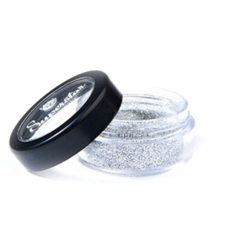 Superstar Biodegradable Loose Fine Glitter - Silver (6 ml), Cosmetic Grade, Ecofriendly Glitter for Face, Body, Hair