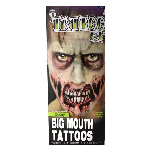 Tinsley Transfers Decay Temporary Tattoo FX Makeup Brush