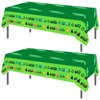 PHOGARY 2 Pack Garbage Truck Tablecloths for Garbage Truck Birthday Party Supplies, Trash Truck Party Table Cover Disposable Plastic Rectangle Table Cloth for Kids Birthday Baby Shower 51" X 86"
