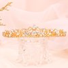 TOBATOBA Wedding Tiaras for Bride, Gold Tiaras and Crowns for Women, Princess Tiara Rhinestone Bridal Tiara, Small Tiara, Quinceanera Tiara Birthday Pageant Wedding Halloween Costumes