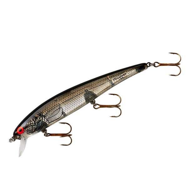 Bomber Long A Fishing Lure (Silver Flash / Black Back, 4 1/2-Inch), 1/2 oz, (B15AXSI)