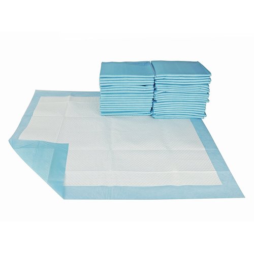 Pantryware Essentials PE Underpad 17x24 30 Disposable Changing Underpads, 17" Width, x 24" Length, Pack of 30, Blue Underpads
