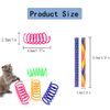 PIVHWIR Cat Spring Toys Set of 30, Plastic Colorful Interactive Cat Toy Cat Coils Spring Pet Toys and Springs Tube